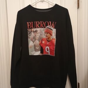 Athletic Works Black Graphic Crewneck Sweater